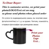 Drop DIY Po Tazza cambia colore Personalizza il tuo Po su tazza da tè Tazze da caffè magiche in ceramica Regalo unico Bicchieri da bar 240104