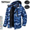 TACVASEN Fleece Lining Mountain Jackets Mens Hiking Jackets Outdoor Removable Hooded Coats Ski Snowboard Parka Winter Outwear 240104