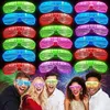 Lunettes de soleil 5 pièces, lunettes lumineuses qui brillent dans la nuit, fournitures de fête, lunettes de soleil LED, Costume néon clignotant, fournitures de fête pour anniversaire 2052