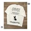Cole Buxton T-shirt Designers Fashion Men's X UVU Co Branded Slogan Printed Round Neck Short Sleeved Cotton Niche Trendy Brand