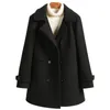 Dicloud casaco preto inverno duplo breasted senhoras coreia marca designer roupas longas jaquetas mulher moda outerwear 240105