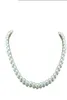 Klassisk elegant vit 75 mm diameter pärlhalsband för kvinnor män flickor tonåringar bröllop bankett halsband trend5564473