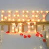 1PC照明の輝く文字の光、LEDバッテリー駆動の文字ライト、寝室の誕生日パーティーのための結婚式の家のクリスマス装飾