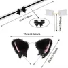 Fox Tail Anal Plug Metal Butt Plug Tail Cat Ears Headbands Bell Collar Mouth Plugs Erotic Cosplay Set Intimate Toys for Couples 240105