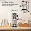 Machines à café Machine à café en poudre semi-automatique de 20 bars avec mousseur à vapeur de lait pour expresso Cappuccino Latte et mokaL240105
