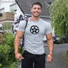 Męskie koszulki jesienne i zimowe trening męski koszulka dna swobodny koszulka T-shirt młodzież fitness szczupły dopasowanie wygodne topy t240105