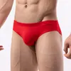 Sous-vêtements sexy hommes bikini bas bugle poche sous-vêtements couleur unie slips taille basse culotte respirant string homme