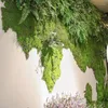 Decorative Flowers Moss Grass Lawn Turf Micro Landscape Artificial DIY Home Wedding Green Wall Decor Mini Fairy Garden Fake Plants 1M