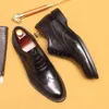 Scarpe da uomo di marca Oxford in vera pelle nero marrone con lacci a punta abito da sposa ufficio affari scarpe formali