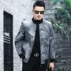 Men's Casual Loose Large Standing Neck Jacket Spring and Autumn Camo Plus Size Baseball Neck Coat 240105