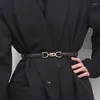 Paski Pasek Damna sukienka dekoracyjna Prosta moda 100 Dopasowana SWEATER Płaszcz Koreańska wersja Talia Mała czarna trend