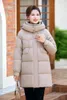 Gabardinas para mujer, chaquetas de algodón de invierno, ropa de talla grande, Parkas largas, abrigo femenino cálido con capucha delgada