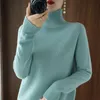 Turtleneck Cashmere tröja Kvinnor Winter Cashmere Jumpers Knit Kvinnlig långärmad Tjock Tjock Pullover 240105