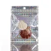 Aluminum Foil Pouch Bag Plastic Bags Package Laser Packaging Bag Front Clear Mylar salt Scented Tea Packing Aemsm