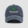 Ball Caps Projektant Kapelusz Men ciężki entuzjasta motocyklowy Kawasaki Motocykl Haftowany baseball czapka Summer Casual Casquette Cap Ochrona Sun Hat