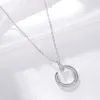 Designer skruvhänge halsband kärleksserie mode lyxiga smycken vårdare original trendig 18k guld diamant för kvinnor män halsband silver smycken halsband 6m50