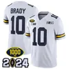 Maillot de football des champions nationaux des séries éliminatoires 2024 du Michigan Wolverines Blake Corum J.J. McCarthy Donovan Edwards Johnson Loveland Brady Woodson Harbaugh Sainristil