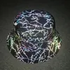 Chapeau de pêcheur réfléchissant coloré hommes chapeaux de seau nuit réfléchir la lumière femmes Punk Rock Hip Hop casquettes soleil pêcheur casquette Gorro 240104