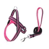 Dog Collars Chest Strap Adjustable Inclusive Soft Pet Harness Leash Set Flexible Breathable Large Lead Walking Running