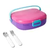 Bento Boxes Tuuth Portable Lunch Box For Children Children Microwave Leakproof Bento Box Flera rutnät för Salad Sand Food Container YQ240105