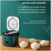 Mini Electric Rice Cooker Intelligent Automatic Hushåll Kök 12 People Small Food Warmer Steamer 12L 240104
