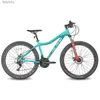 Bikes Hiland 26 27.5 Inch 2 Color 24 Speeds Front And Rear Disc Brakes Mountain Bike Bicycle Aluminum Alloy Frame MTBL240105