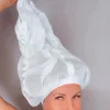 Regulowana czapka z maską netto do suszenia kręconych włosów Szybki ręcznik Hats Rthyetffgd 240105