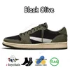 jumpman 1 low retro jordan 1s travins scott Scarpe da ginnastica Anti-Moka Olive Black Phantom Panda Palomino OG UNC sport all'aperto【code ：O】