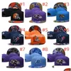 Cappellini da baseball Snapbacks all'ingrosso Cappelli aderenti Ricamo Calcio Baskball Lettera di cotone Nero Rosso Mesh Flex Berretti Cappello piatto Hip Hop Sp Dhx