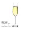 Handgjorda borosilikatglas champagne flöjt med kristallstam rostande flöjter evenemangsgåvor bordsdekor leveranser