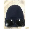 Beanies 2 안경 CP Company 가을 겨울 따뜻한 스키 모자 니트 두꺼운 SKL 모자 모자 고글 비니 니 2856774 스포츠 야외 DHSIX