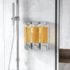 Liquid Soap Dispenser 1 PCS Bathroom Shower Pump And Organizer As Shown ABS Holds Shampoo Conditioner Body Wash