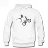 Men's Hoodies Men Women Sweatshirt Skeleton Alien BMX Cycle Bike Streetwear Hooded Warm Fleece Sporting Tracksuits Pullover Hoody