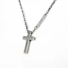 Pendant Necklaces Gothic Vintage Stainless Steel Cross Pendants For Women Men Crucifix Jesus Necklace Couple Statement Jewelry Gift