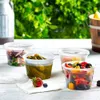 Contenitori per alimenti usa e getta in plastica da 240 ml/480 ml con coperchi ermetici Contenitori per alimenti per insalate Conservazione del frigorifero da cucina 240105
