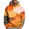 رجال الرجال 3D Cube Sweatshirts Men Geometry Hoodie Print Colorful Hoody Usisex Hip Hop Pullover Fashion Tops عالية الجودة