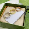 Nuovo stile Anello per coppia Personalità semplice per amante Anelli Regalo per donna Anello placcato in argento Fornitura di gioielli Oejdd