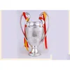 Trophée des Champions des Arts et de l'Artisanat Ligue de Football Petits Fans pour les Collections Mots de Couleur en métal Sier avec Madrid9151442 Drop Delivery H Dhwuq