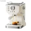 Caffettiere Macchina da caffè Italiana Semi-Automatica Home Office Vapore concentrato ad alta pressione Bolle di latte Caffettiera Cucina BiancoL240105