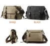 2023 Canvas Crossbody Bags Men Vintage Business Casual 13 inch Laptop Large Capacity Multifunction Durable Briefcase Travel Bag 240105