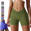 S2XL Vita incrociata Donna Scrunch Butt Yoga Leggings V Push Up Booty Pantaloni alti Allenamento Palestra Pantaloncini Collant 240105