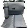 Högkvalitativ blöjväska Vattentät designer Mamma väska Diaper Bag 3 Piece Baby Zipper Brown Check PRINT BAG A12 79