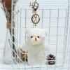 12 cm Carton Cartoon en peluche en peluche en peluche jouet mini-nœud papillon ours animal en peluche jouet kawaii en peluche sac de trèfle