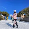 Moletons Novo Outdoor Skiwear Suéter de Alta Qualidade Roupas de Snowboard Homens Mulheres Casais À Prova de Vento À Prova D 'Água Quente Unisex Hoodies Branco