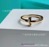 Tifannissm High Quality designer rings for sale S925 Sterling Silver ring cross shaped diamond plated couple Have Original Box