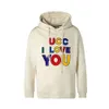 23 Tamanho Grande Mens Hoodie Designer Ucc Puro Algodão Outono e Inverno Novo Clássico Casual Solto Moda Versátil Ucc Com Capuz Manga Comprida Roupas Unissex 3lf21