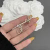 Orecchini da donna di stile di fascia alta Alla moda e alla modaBellissimi aghi in argento S925 Eleganti e di nicchia Emperement Squisita fattura Oro rosa e argento