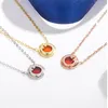 Pendant Necklaces designer necklace style gold pendant necklace full diamond circular double T letter men women fashion sailormoon luxury designer jewelry