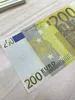 Copy Money Actual 1:2 Size Party Supplies Fake Banknote 10 20 50 100 200 500 Euros Realistic Toy Bar Props Currency Movie Mo Siimc