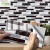 9 27 54pcs ملصقات بلاط الطوب الفسيفساء للحمام المطبخ الخلفية المقاومة للماء اللاصقة DIY جدار ملصق المنزل ديكور 22297P